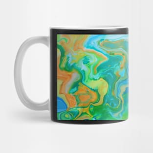 Spring Vibes Liquid Marble Ink Mug